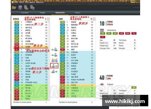 实况足球2013：完整球员名单及特色统计